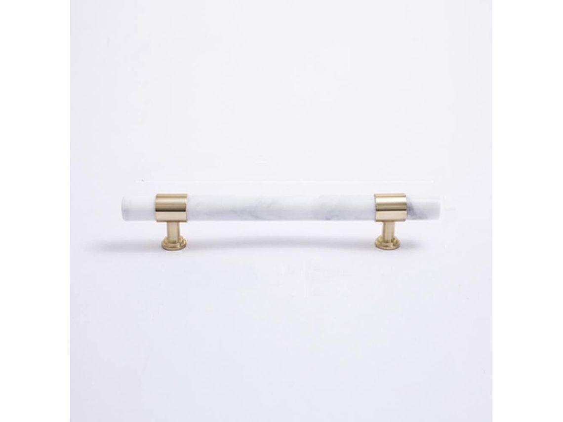 Ferragens Para Portas Em Latão Natural, C, 2923, 128 Branco, Bz