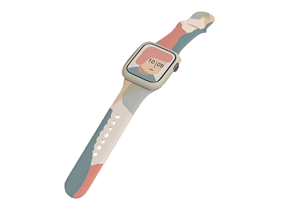 Pulseira de silicone para Apple Watch Series 6/7 com liberação rápida EOOCOO