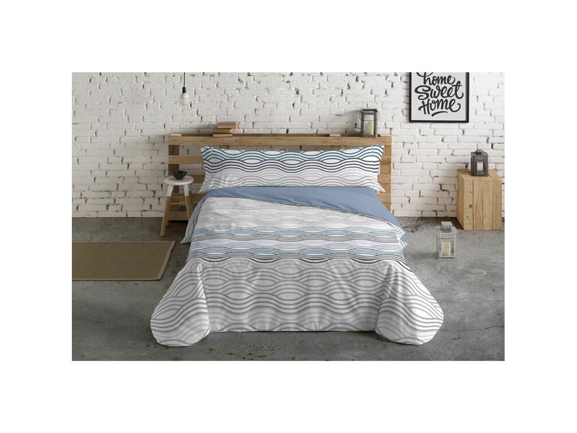 Conjunto de capa de edredom HOSTELINE Mojacar (Azul)