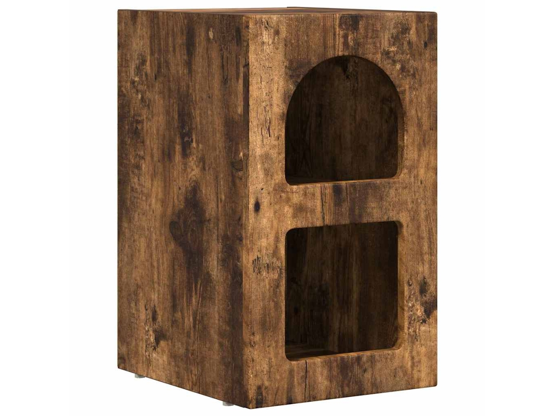 Mesa principal | Servo-burro | Armário Cabeceira Carvalho Defumado 29,5 X 33,5 X 50 Cm