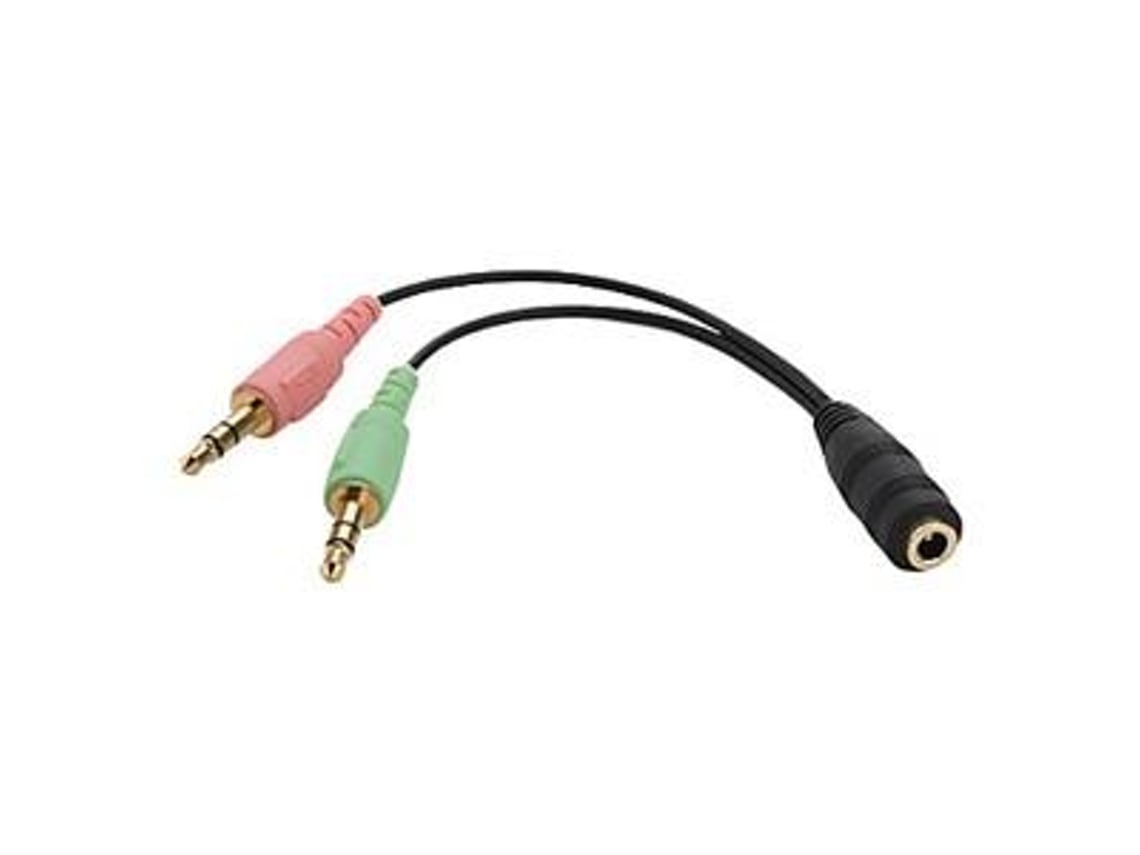 Adaptador De Conector De 3,5 Mm Com Saída De Áudio E Entrada De Microfone Stelasplen (mm/mm)
