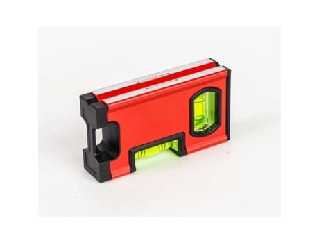 Mini Nível Com Bolha Magnética 10 Cm Formato Pocket Horizontal E Vertical Cor Aleatória Boxbrico