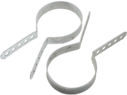 Conjunto De 2 Abraçadeiras Metálicas Para Tubos De Escape De 50/80 Mm.