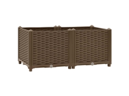Vidaxl Canteiro Elevado 80x40x38 Cm Polipropileno
