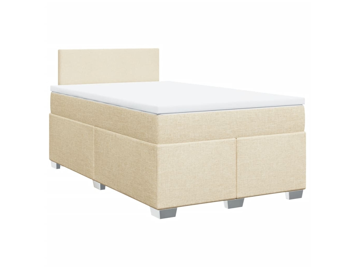Box Spring Bed, Box Spring Beds Vidaxl Creme Tecido (120 X 200 Cm)