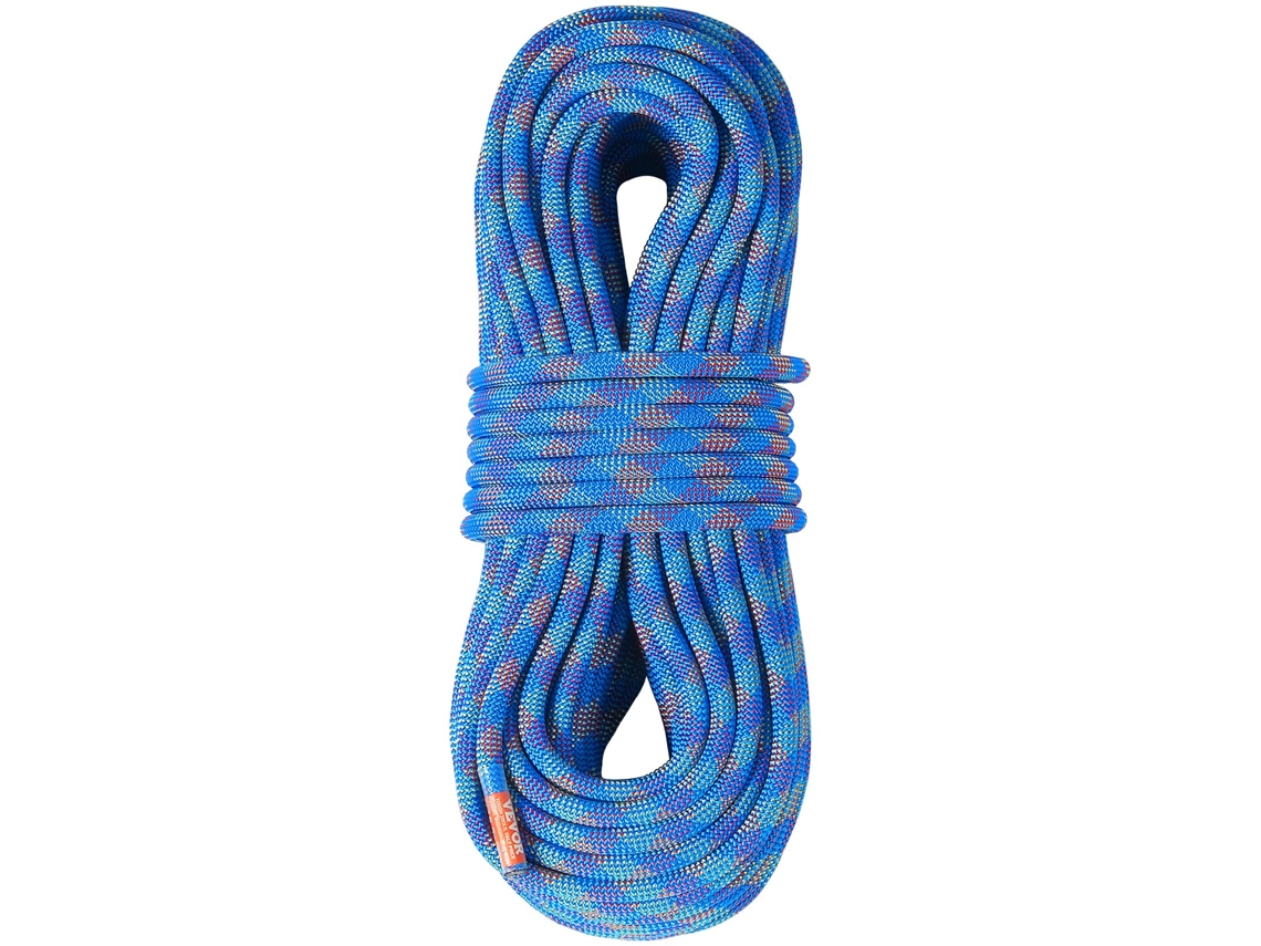 Corda de Escalada Dinâmica 10,2 mm 60 m (197 pés) para Escalada em Rocha ao Ar Livre Azul VEVOR