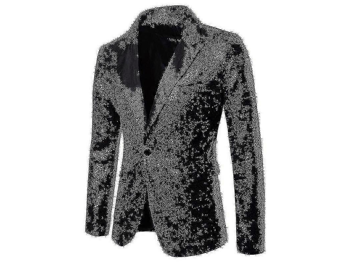 Jaqueta De Traje Masculino Formal Para Casamento, Manga Longa, Estilo Clássico, Inverno E Primavera, Algodão E Poliéster Cor Preta