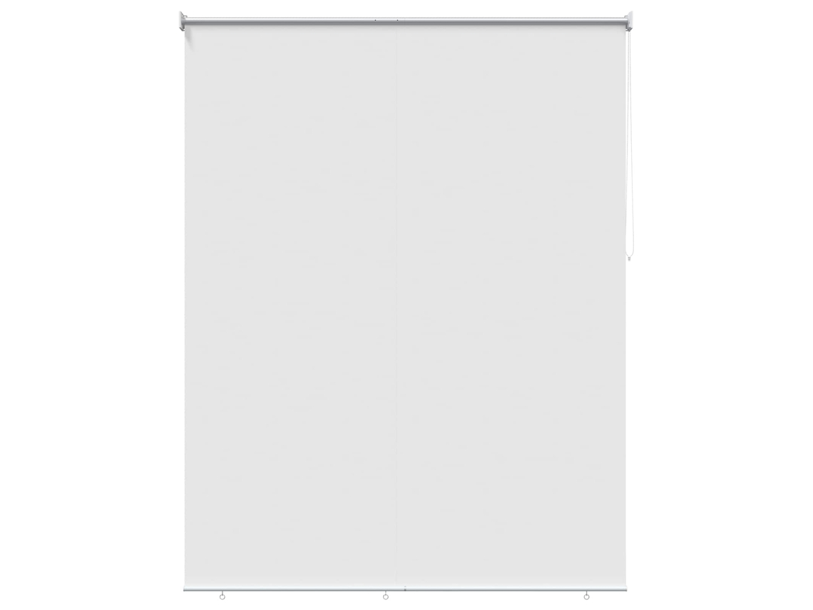 Maison Exclusive - Persiana De Rolô Para Exterior Com Proteção Uv Branco Poliéster