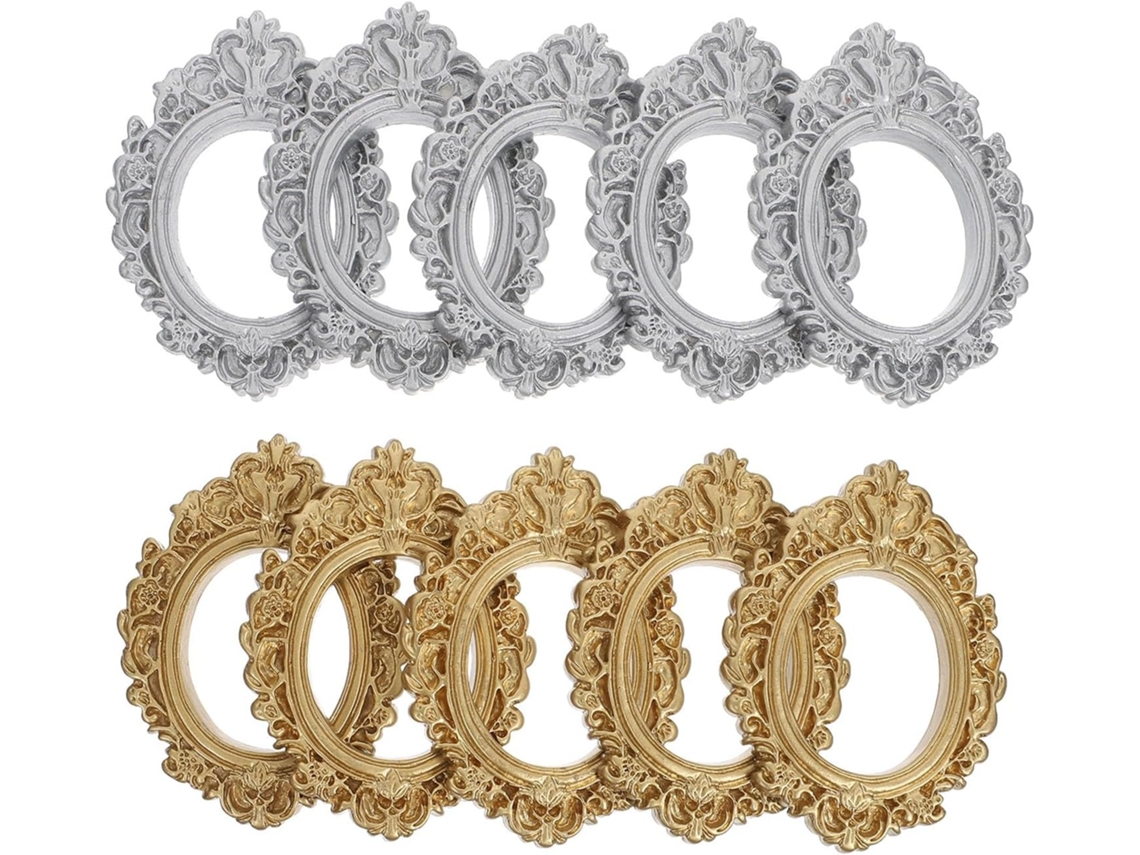 Conjunto 10 Molduras Resina Fotos Ideal Projetos Diy Design Textura Especiais Decoração Parede Elegante GOKOCO