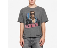 Rockinstone Terminator Ill Be Back Heather Graphite Adult T-shirt Size:xxl
