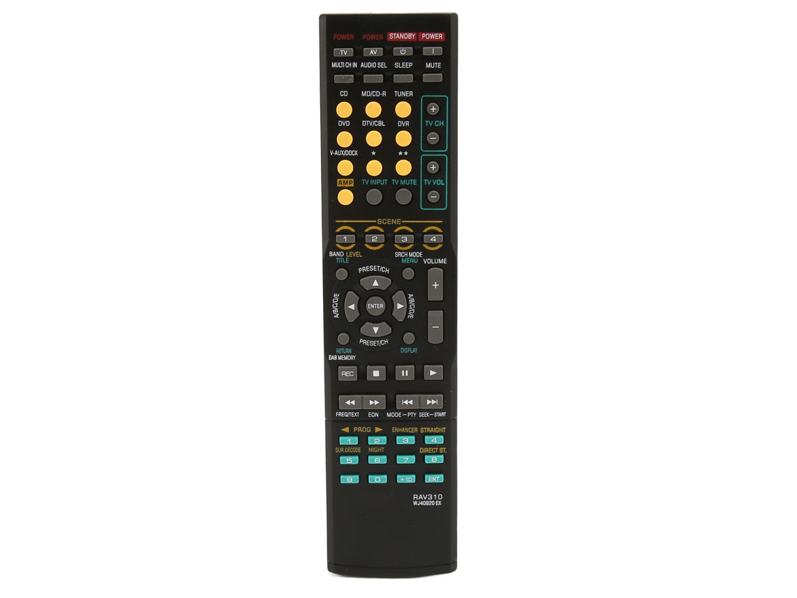 Aetheria controle Remoto Rav310 Wj40920 Ex para Receptor Av Rxv563 Htr6140 Yht280 Yht391 Rxv1900