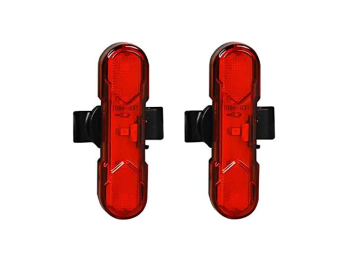 2 Lanternas Traseiras Bicicleta 360° Giratorio 4modos Vermelho Yizhood