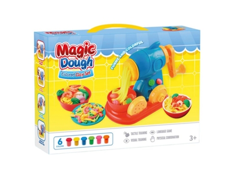 Magic Dough Colored Clay Set Máquina Para Hacer Pasta Con Seis Botes De Plastilina 25960 Innovatoys