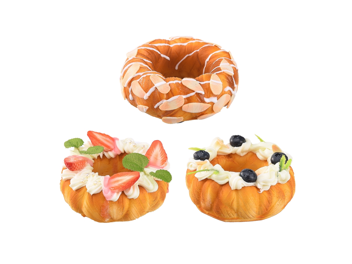 Modelo Donut Bolo Fruta Simulado com Imã
