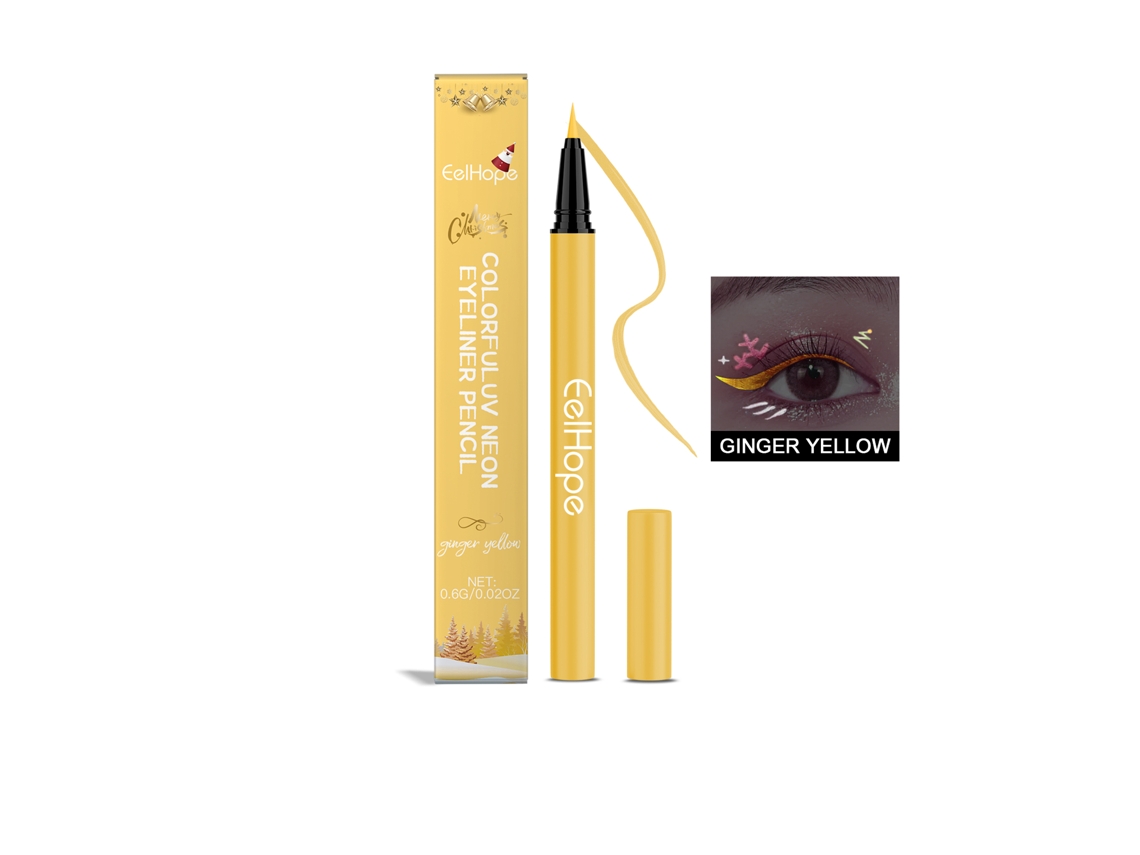 Eyeliner Líquido Neon Uv Natal Com Curcumina