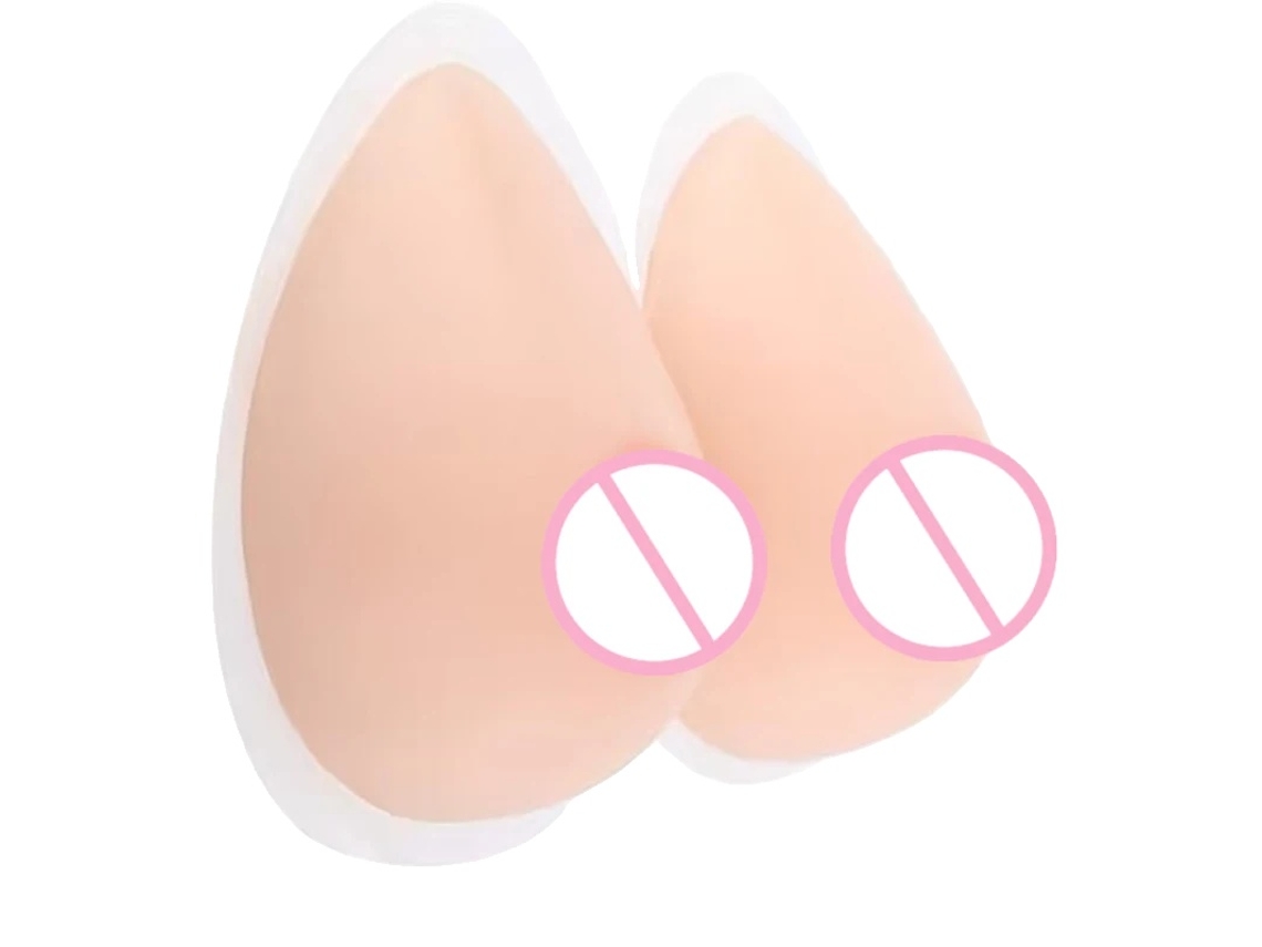 Seios Falsos De Silicone, Auto-adesivos, Movimento Realista, Peitos Bege-a, L-800g