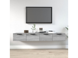 Vidaxl Armário Parede 2pcs 68x30x20cm Derivados Madeira Cinza Sonoma