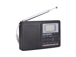 Receptor de radio FM/AM/SW/LW/TV con reloj y alarma para Portugal | S/MARCA