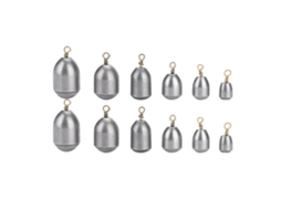 Kit Pesca 12 Sinkers Ferro Ambiental com Caixa