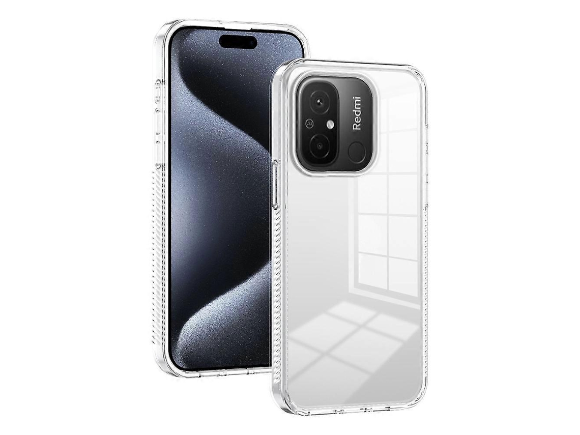 Capa De Telefone Híbrida De Acrílico Transparente Antiderrapante Tpu