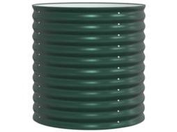 Conjunto 1 Vaso De Metal Vidaxl Verde Aço (80 X 80 X 81 Cm)