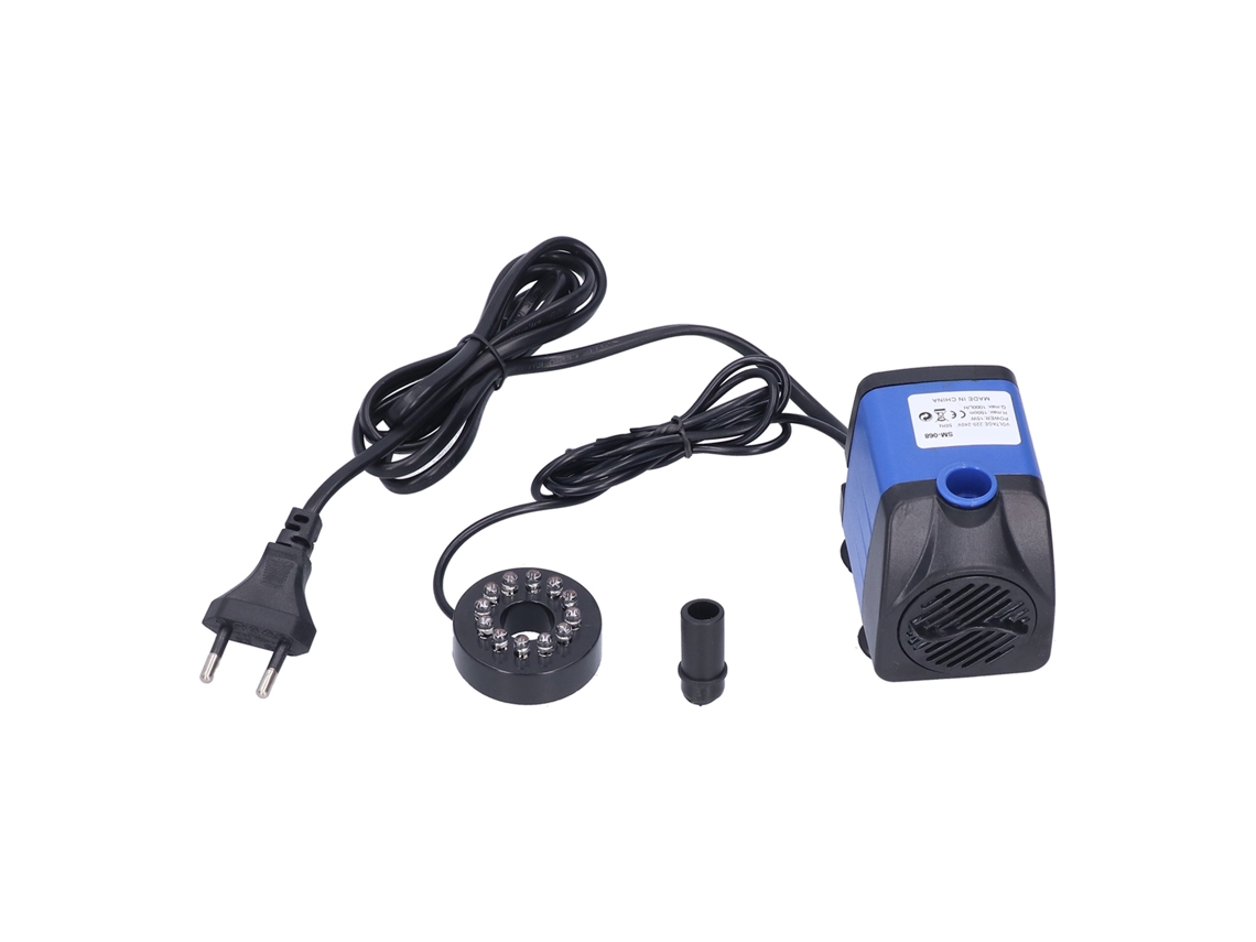 Bomba Submersível 3 em 1 com Luz Led 7 Cores