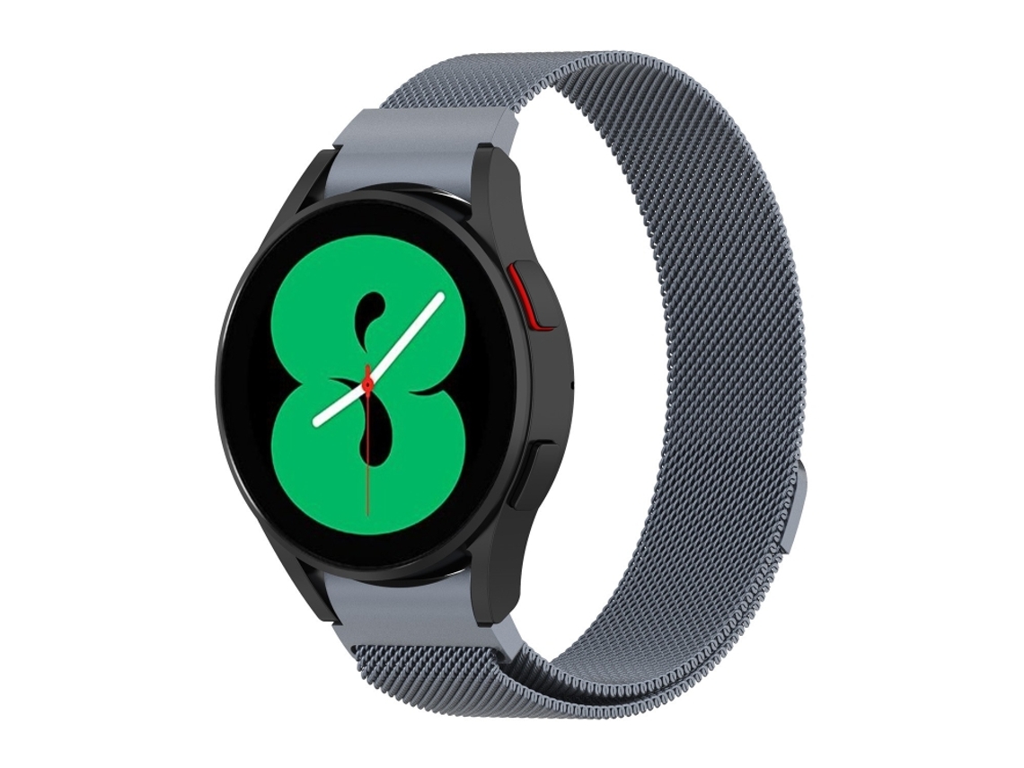 Bracelete Milanês para Samsung Galaxy Watch 5 Cinza Espacial XIAOMOYU (40mm/44mm)