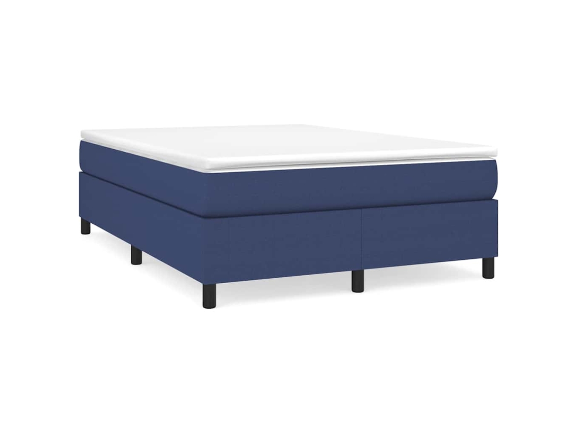 Box Spring Bed, Box Spring Beds Vidaxl Azul Tecido (140 X 190 Cm)