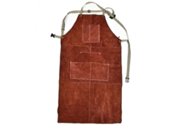 Avental De Soldagem De Couro Genuíno, Couro De Vaca Premium Heavy Duty Split, Equipamento De Proteção Resistente Ao Calor E À Chama Com Costura Dupla