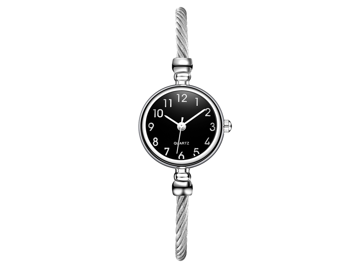 Relógio Feminino de Pulso de Moda com Pulseira de Liga Metálica V421 d