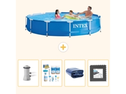 Intex Piscina Com Estrutura Redonda - 366x76 Cm - 5-peças S233