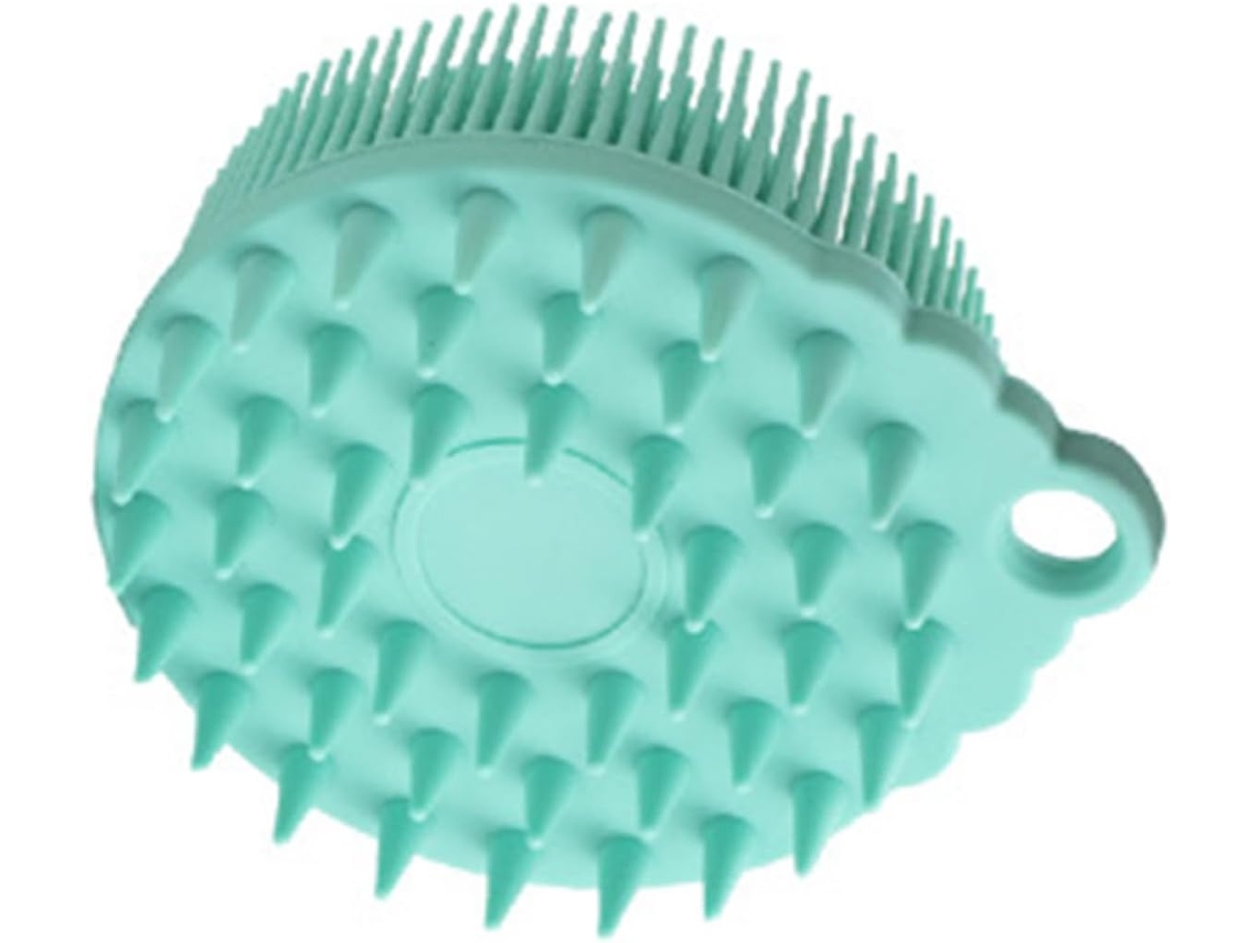 Escova De Banho Dupla Face Silicone Para Bebês, Esfoliante Corporal Suave, Cerdas Macias, Verde, Escova Sensorial Para