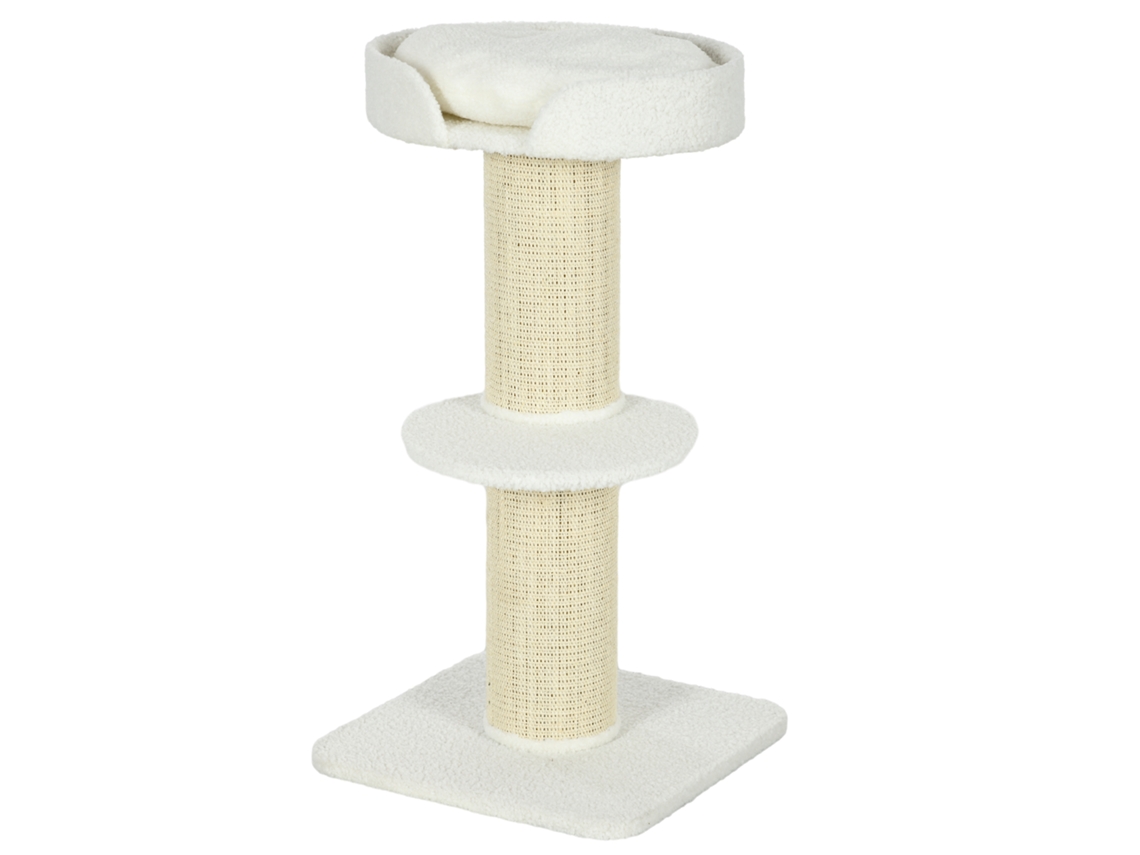 Árvore de Gato com Plataformas e Almofada Creme S/MARCA