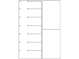 Calendrier Magnétique Hebdomadaire Blanc Para Planificação Quotidienne Refrigerador Tableau Effaçable En Pet