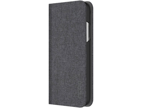 Capa iPhone X INCIPIO Carnaby Folio Cinza