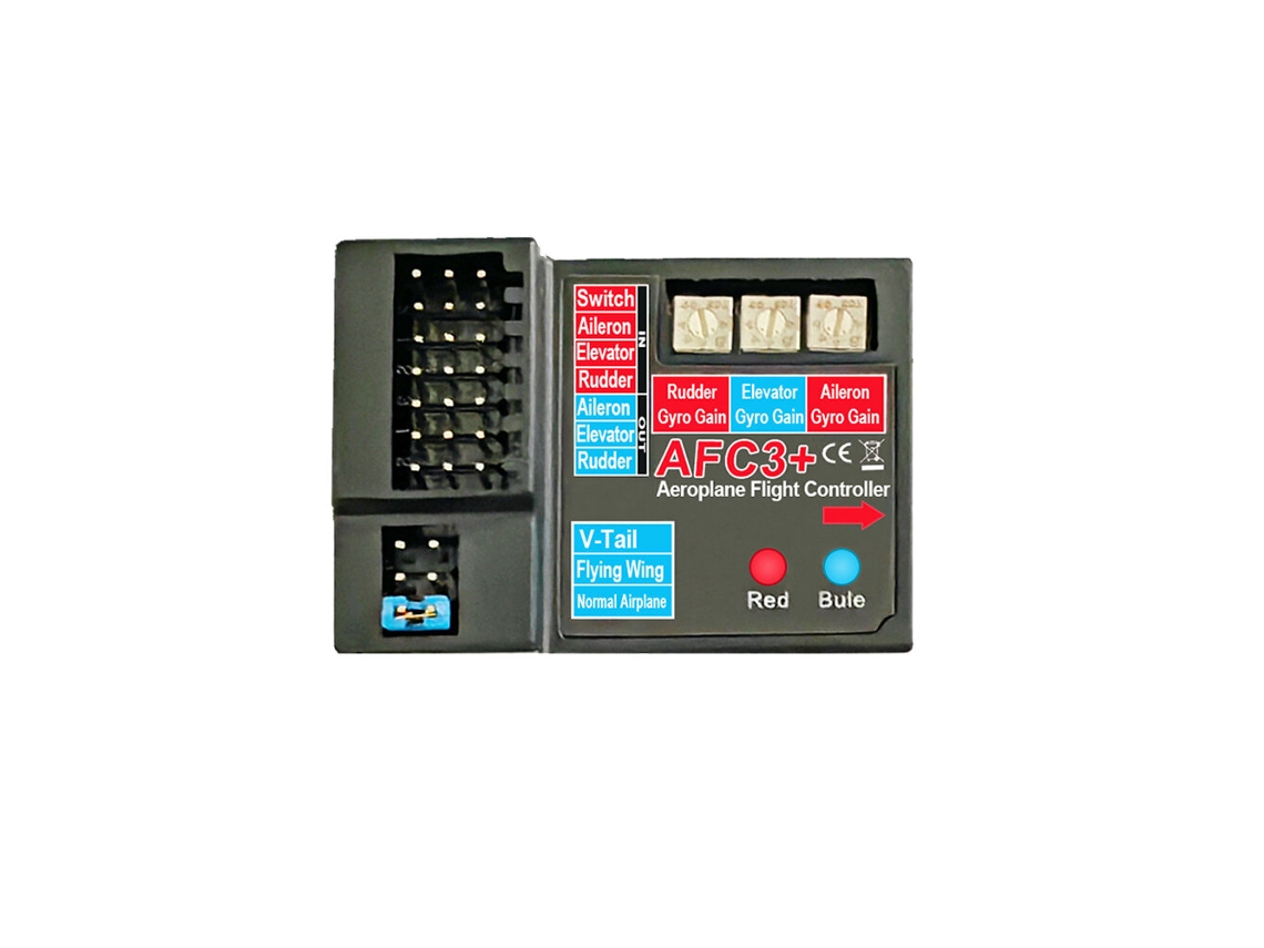Controlador de Voo Inteligente com Giroscópio de 3 Eixos Afc3 para Aeromodelos de Asa Fixa. MDUG