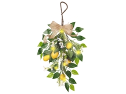 Guirlanda de Limão Artificial em Forma de Lágrima para Parede, Decoração Fresca e Natural LAXISCREED