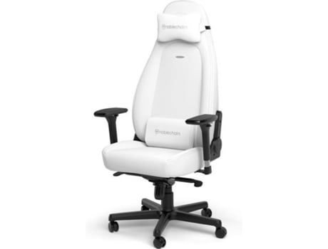 Cadeira Gaming NOBLECHAIRS Icon White Edition (Até 150Kg - Elevador a Gás Classe 4 - Branco)