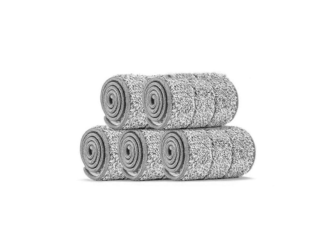 5 Cabeças De Reposição Para Mop Microfibra 33x12cm