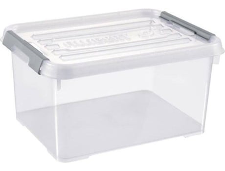 Caixa de Armazenamento ALLIBERT Handy Plus (Cinzento - Tampa Transparente - 15 L)