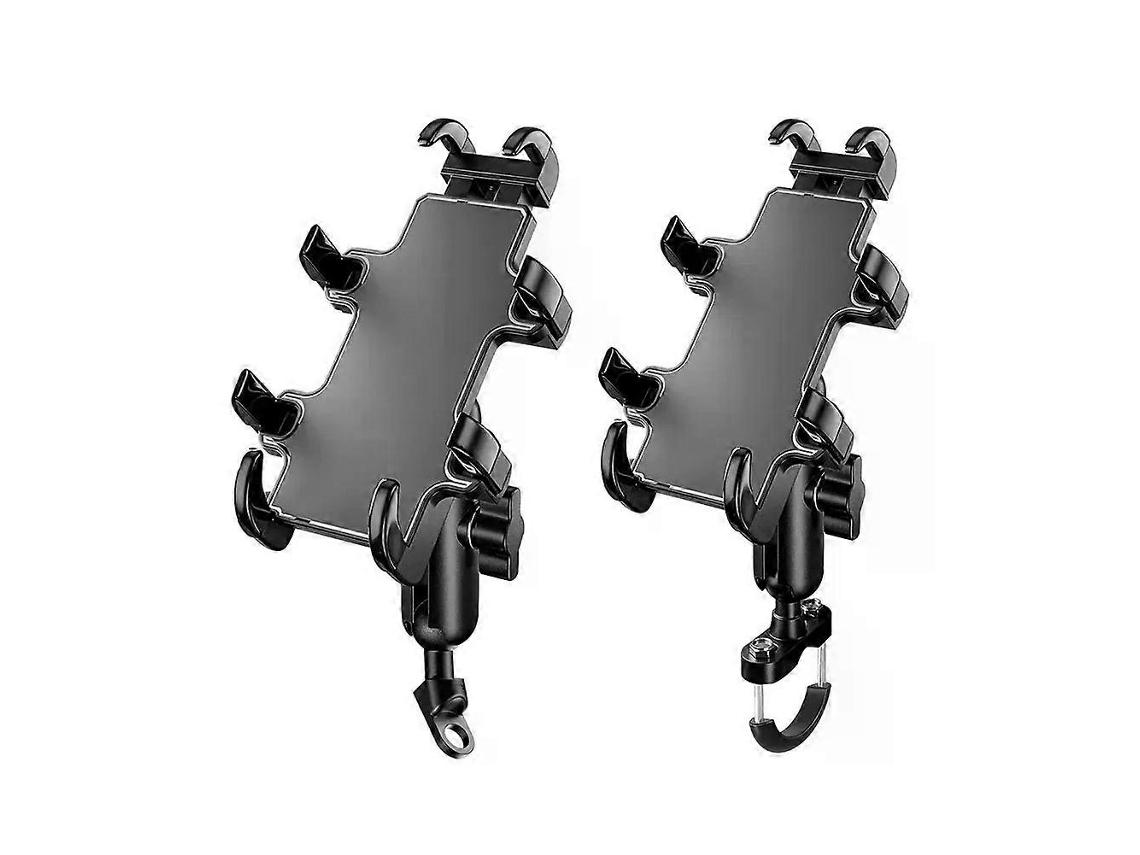 Suporte Universal De Celular Para Moto E Bicicleta Em Alumínio Com Gps Para Guidão E Espelho Retrovisor Lateral