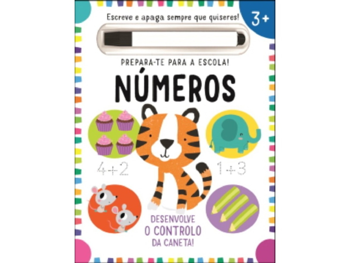 Livro Prepara-te para a Escola! Números de Elizabeth Golding (Português)