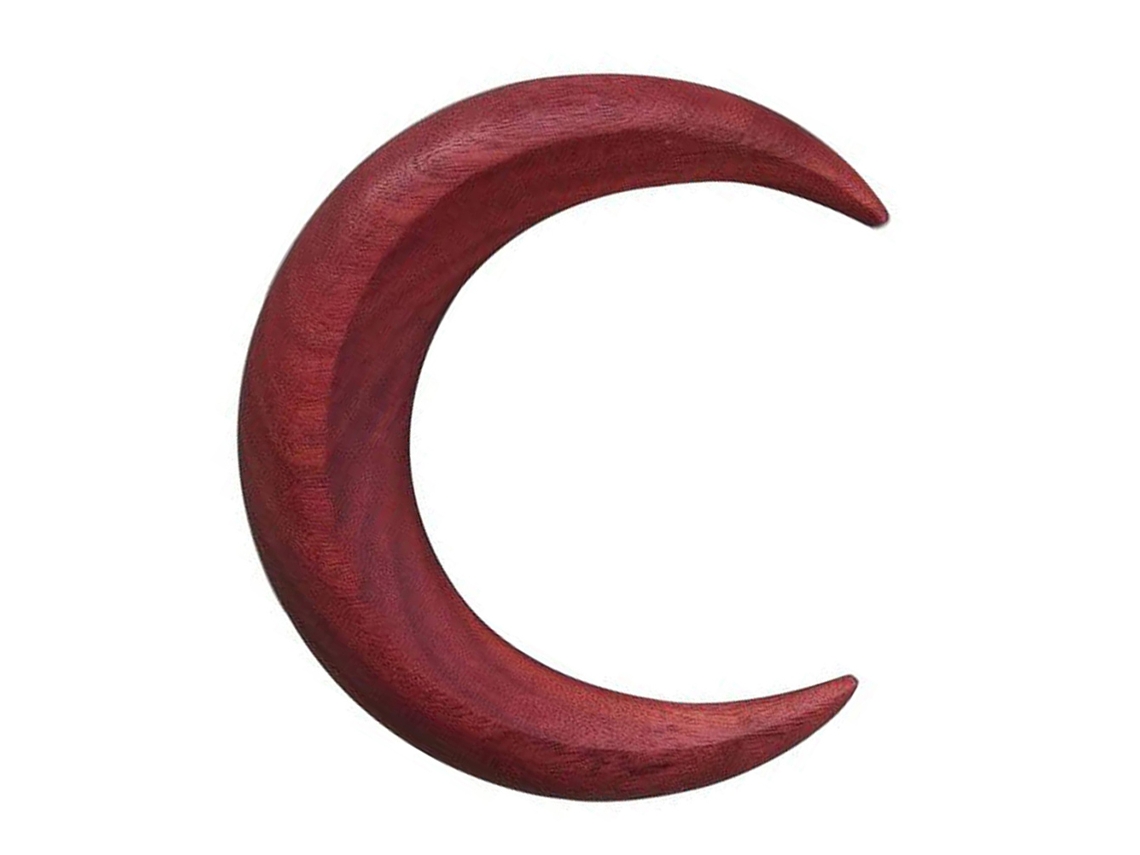 Garfo De Cabelo Em Madeira Luar Gravado À Mão Para Cabelo Longo Acessório De Estilo De Cabelo Moon Hairpin