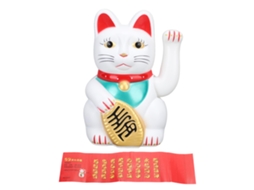 Gato da Sorte LAXISCREED de 7 Polegadas com Braço Mexendo Branco