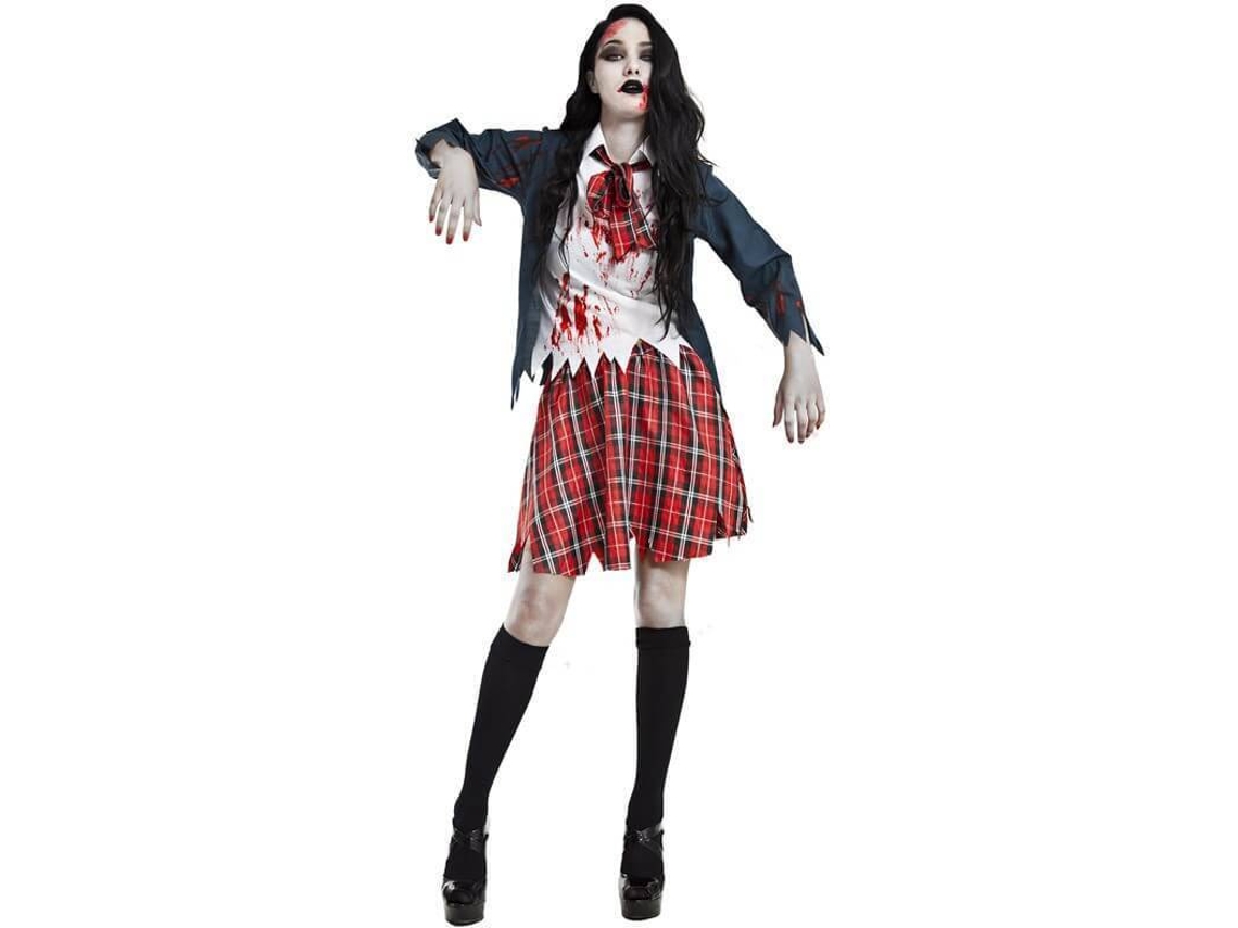 Fato de Mulher DISFRAZZES Estudante Zombie (Tam: S)