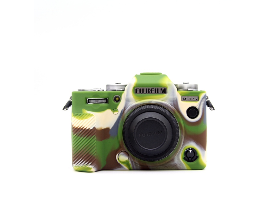 Capa para Fujifilm X t5 Capa de Silicone para Câmera CUICH (camuflada)