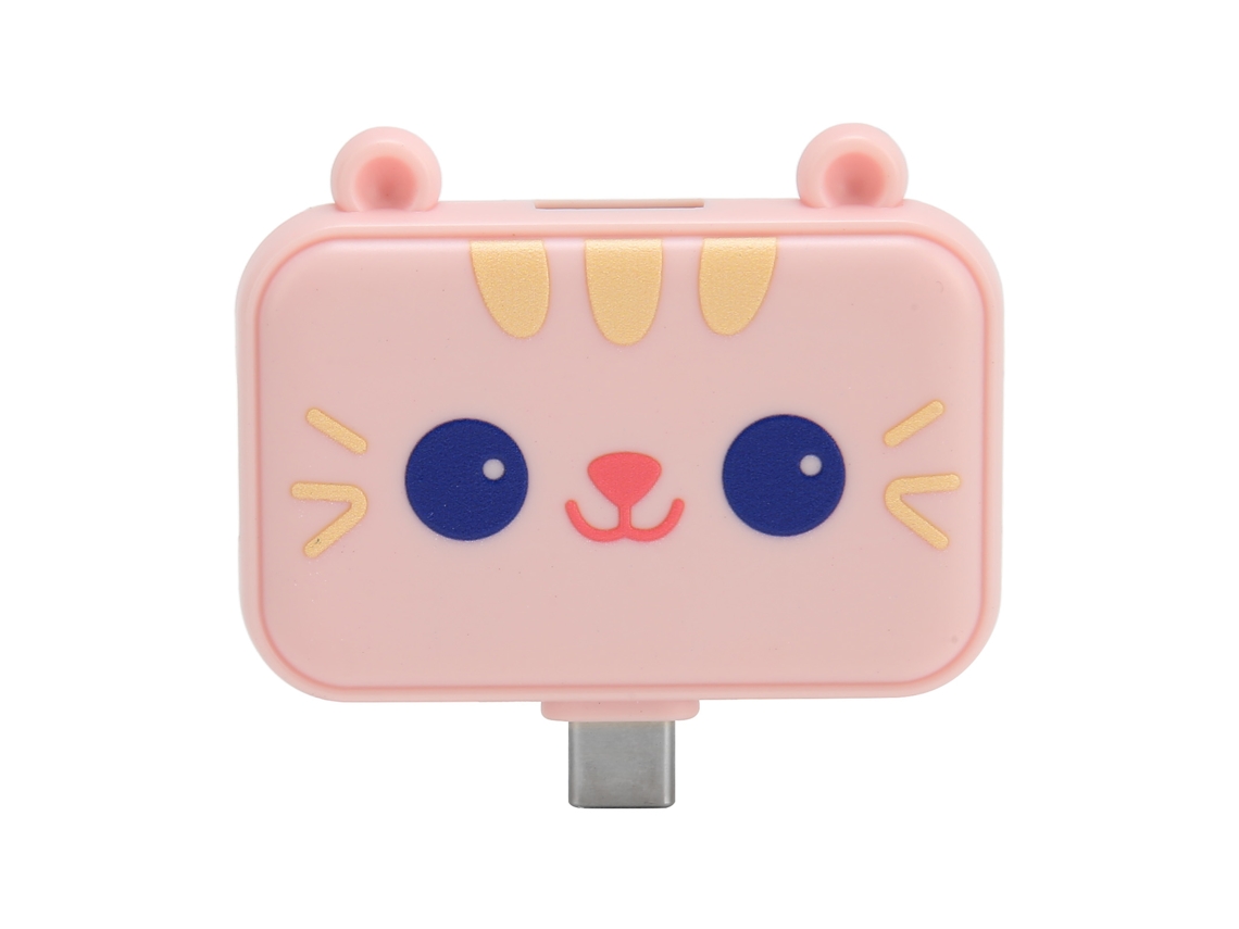 Dock Type C 3 em 1 LAXISCREED Usb3.0 Usb2.0 Rosa