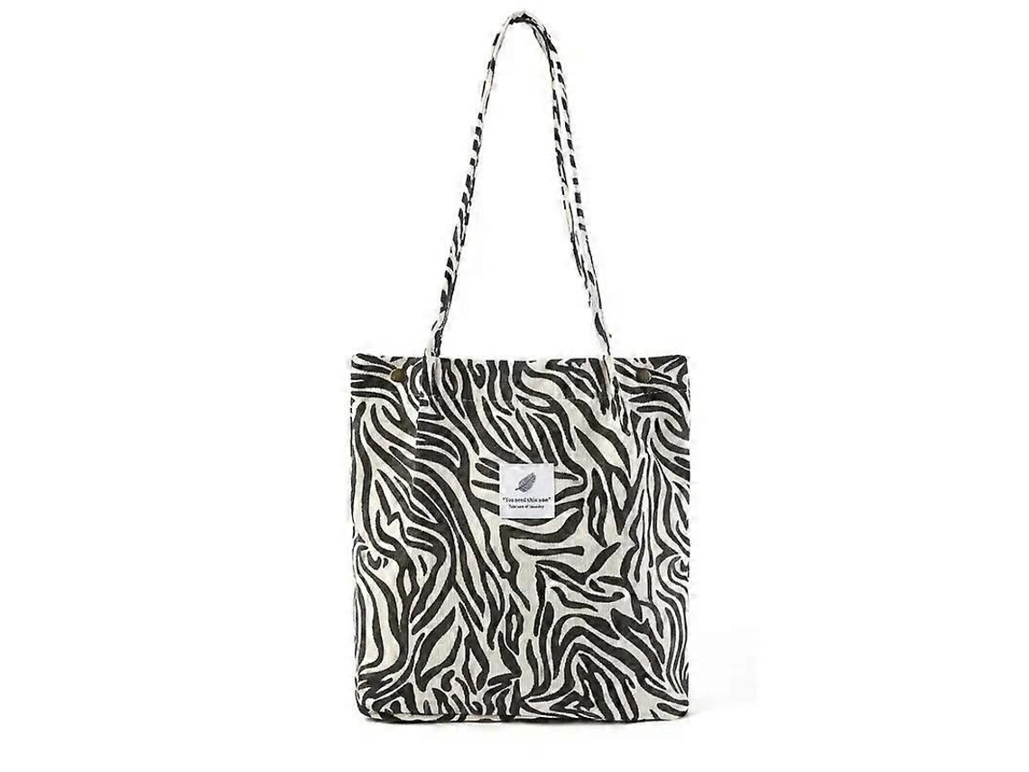 Bolsa De Compras Feminina Casual Dobrável Em Veludo Cotelê, De Alta Qualidade, Ecológica E Reutilizável, Leve E Com Alça De Ombro. Venda Por Atacado.