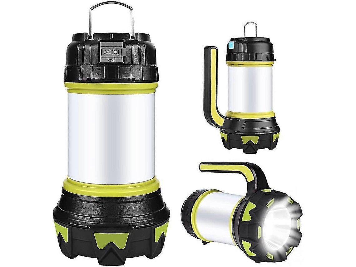 Lanterna De Acampamento Portátil, Recarregável Por Usb, Luz Led Regulável, Ip65 Olysi Shop