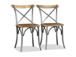 Vidaxl Cadeiras De Jantar 2 Pcs Madeira De Mangueira Maciça